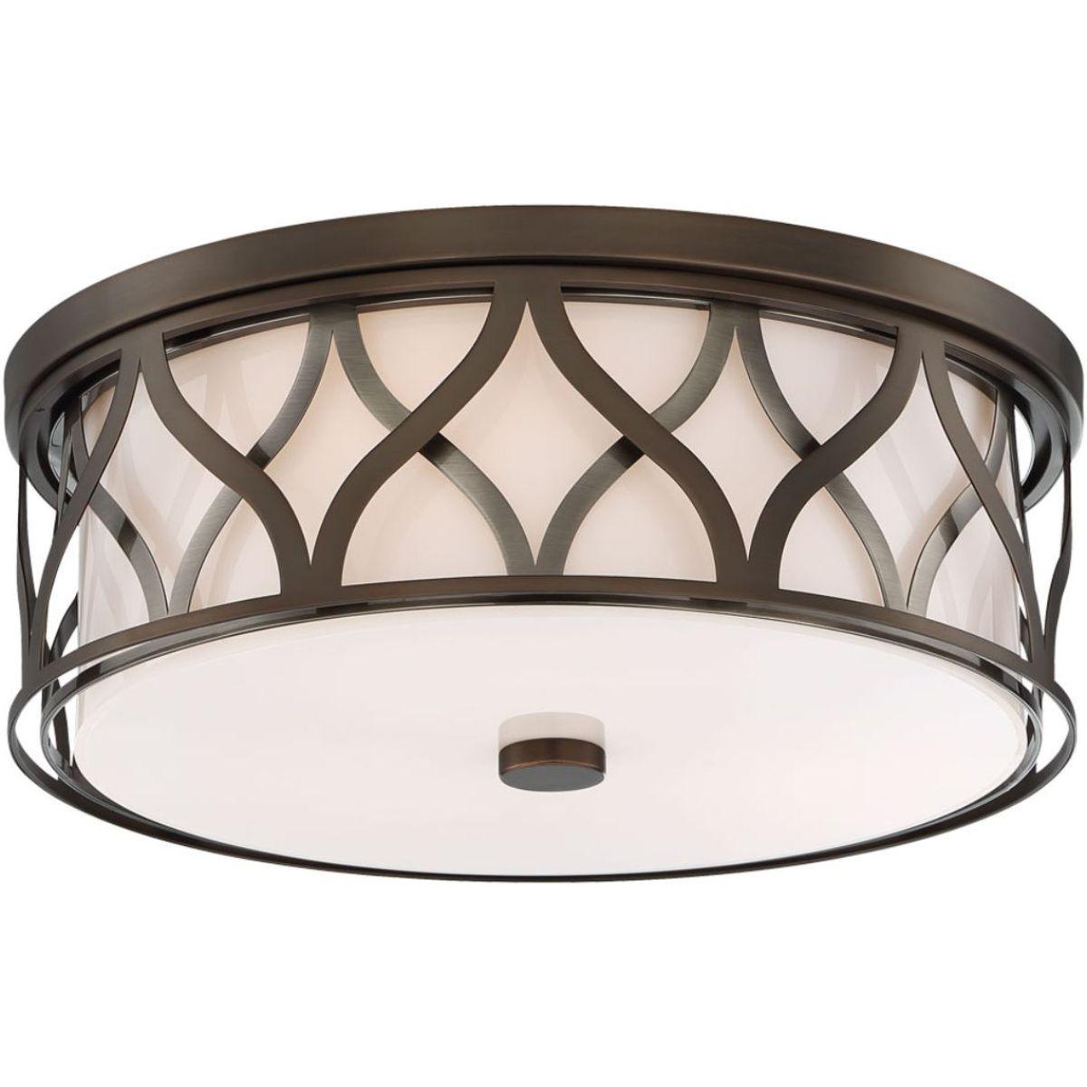 16 in. LED Flush Mount Light Bronze finish - Bees Lighting