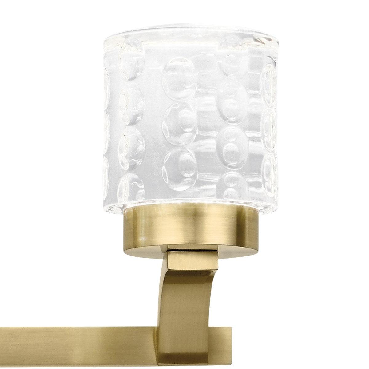 Rene 28 in. 4 Lights LED Vanity Light Gold Finish - Bees Lighting