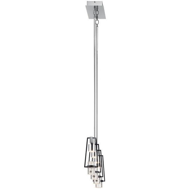 Ayse 32 in. 4 Lights LED Pendant Light Black Finish - Bees Lighting