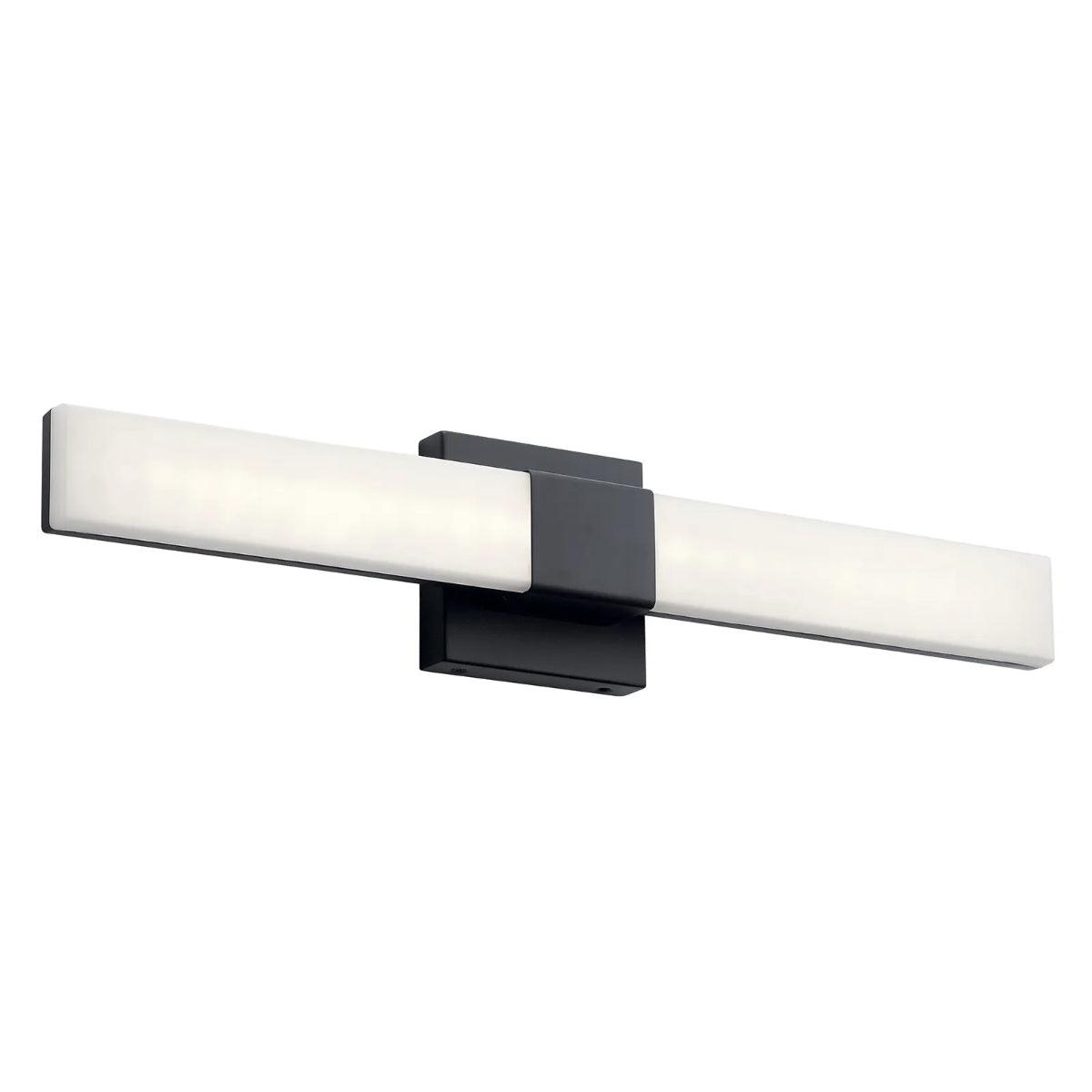 Neltev 24 In 1-Light LED Bathroom Vanity Light, Black Finish - Bees Lighting