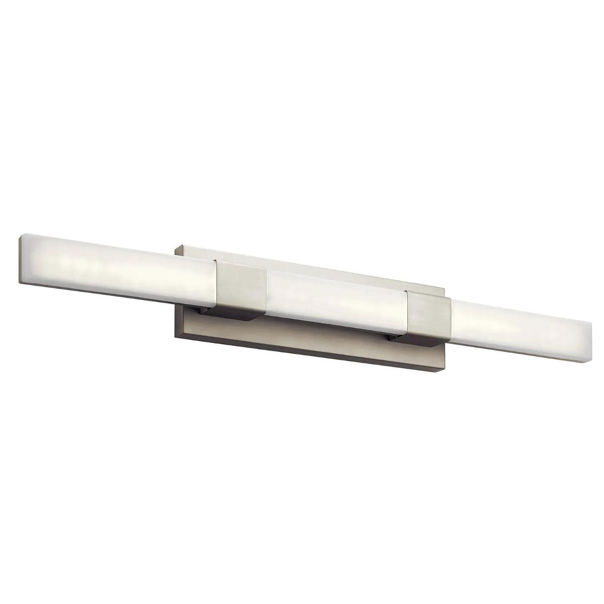 Neltev 36 In 1-Light LED Bathroom Vanity Light, Satin Nickel Finish - Bees Lighting