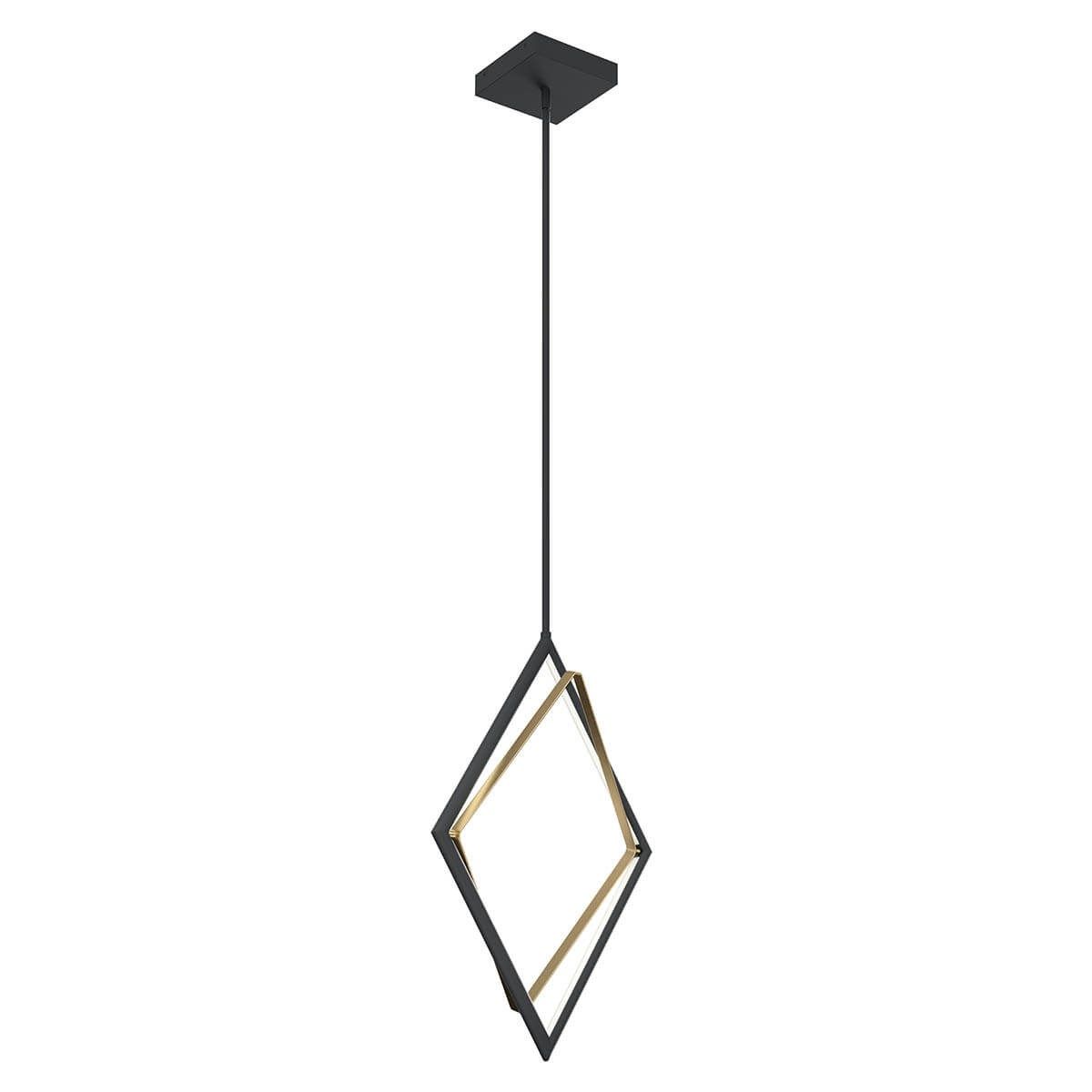 Darski 17 in. LED Pendant Light Matte Black finish - Bees Lighting