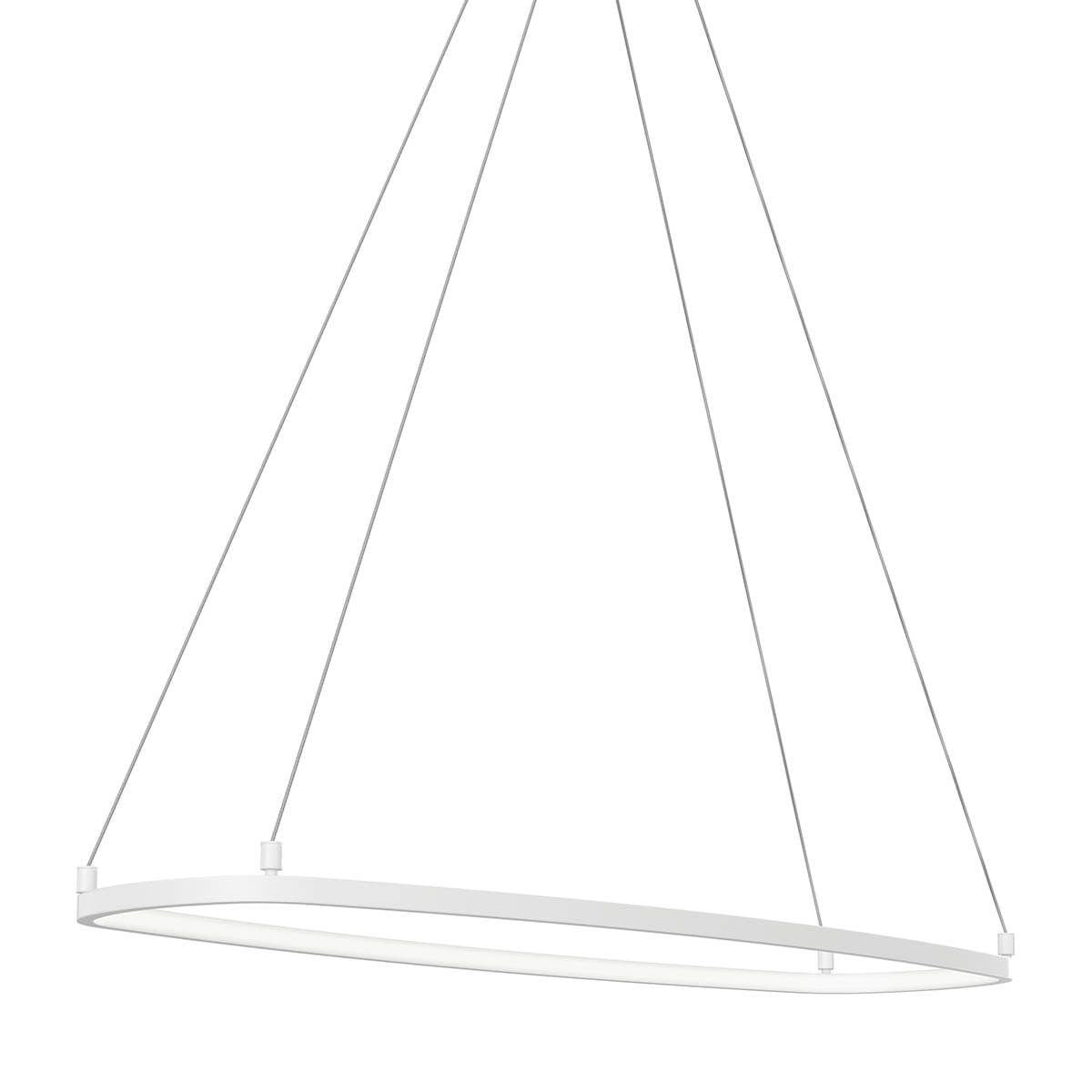 Koloa 41 in. LED Chandelier White finish