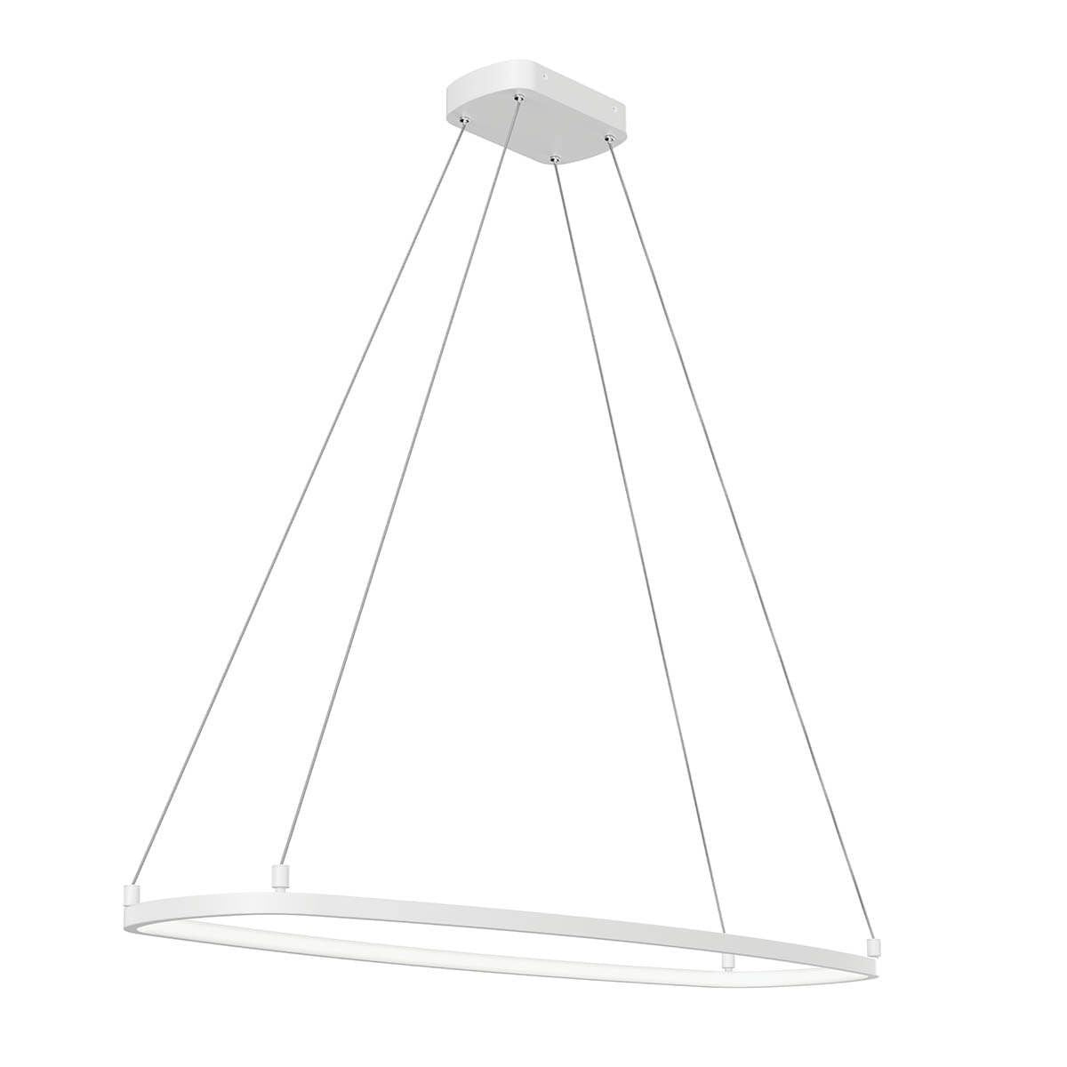 Koloa 41 in. LED Chandelier White finish