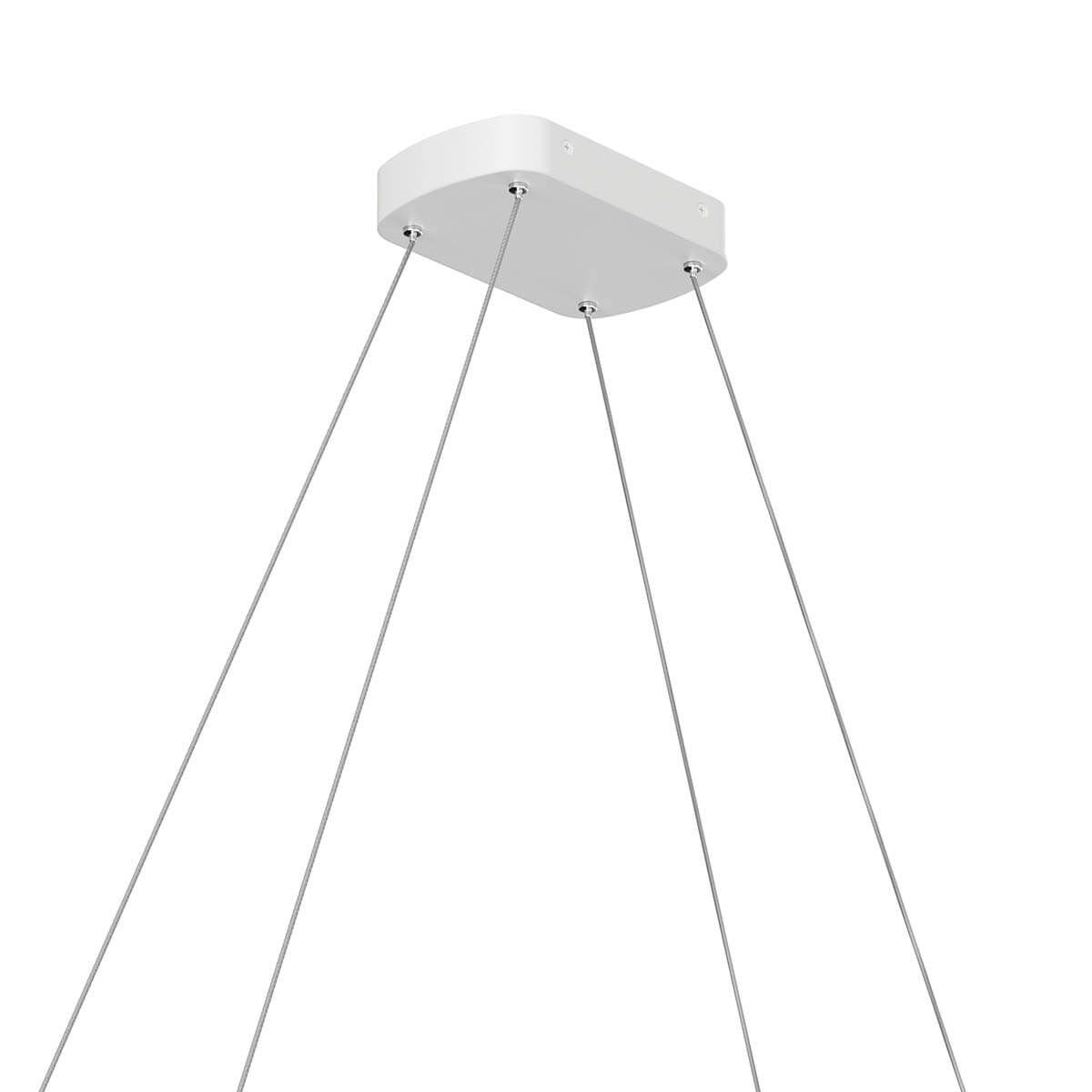 Koloa 41 in. LED Chandelier White finish