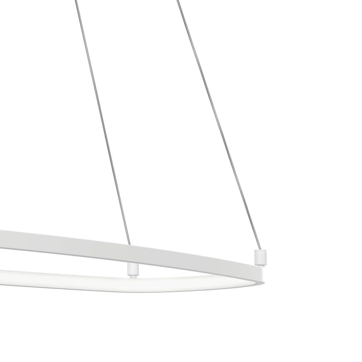 Koloa 41 in. LED Chandelier White finish