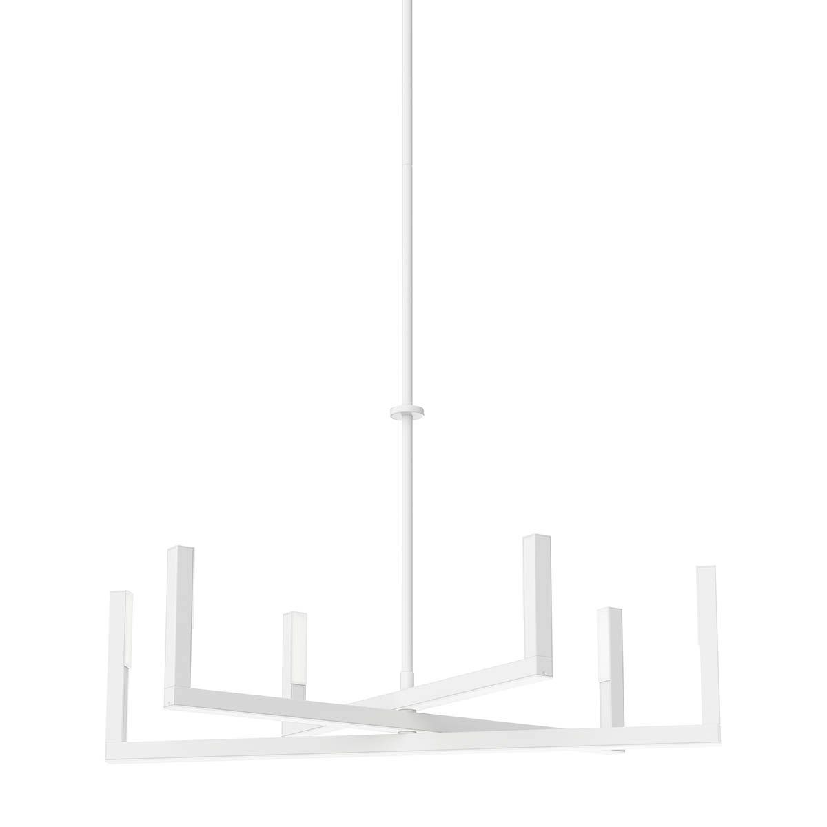 Priam 28 in. LED Chandelier White finish