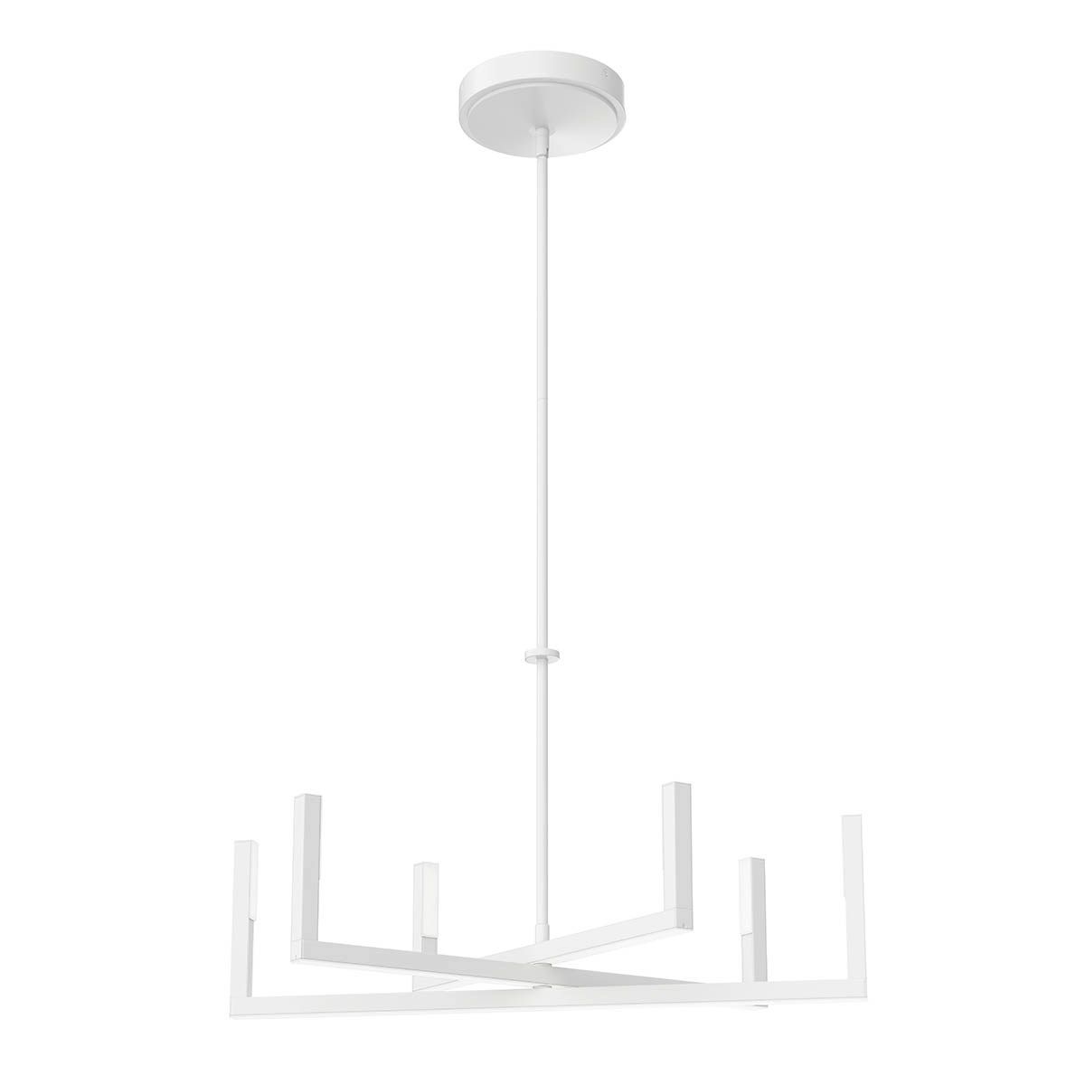 Priam 28 in. LED Chandelier White finish