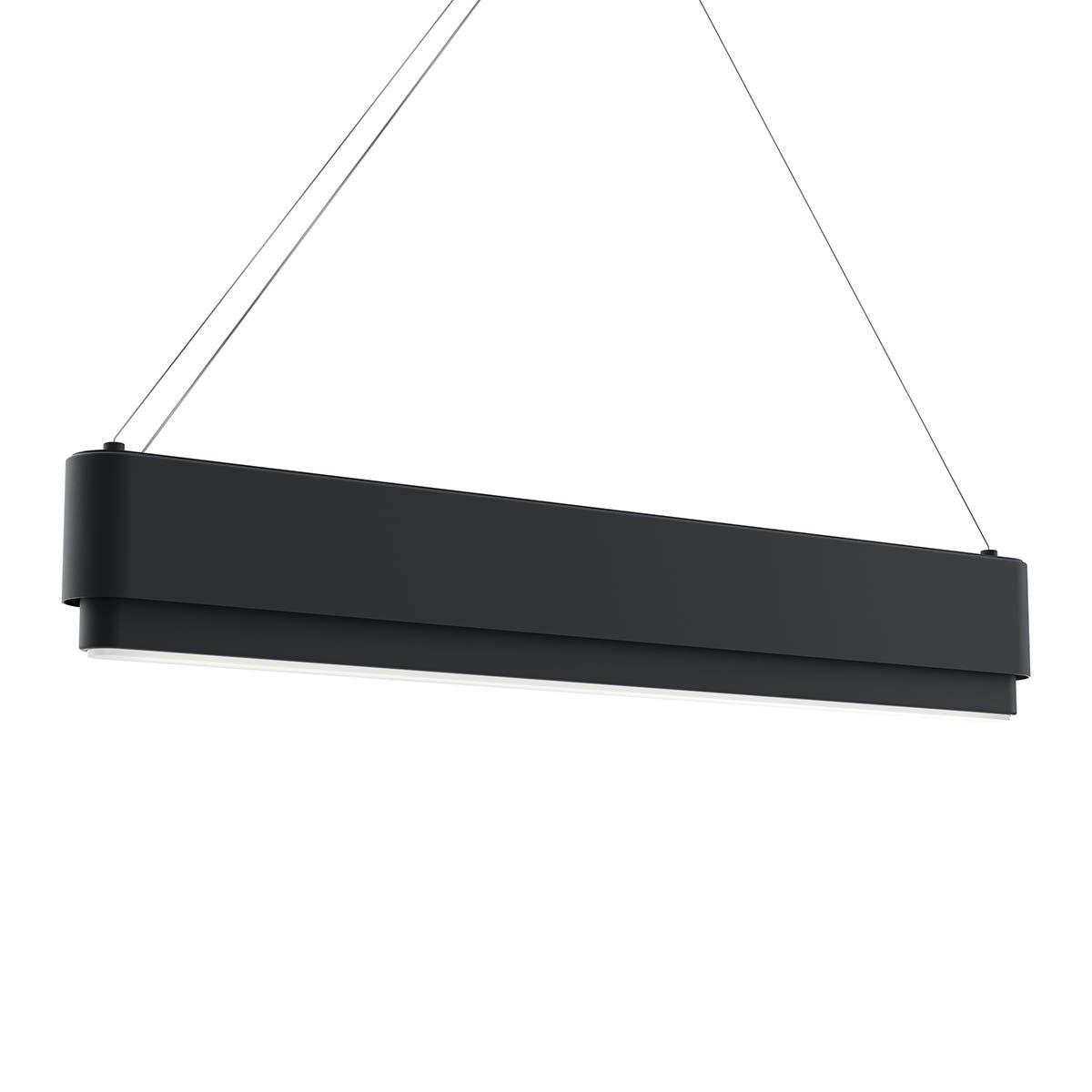 Walman 35 in. LED Chandelier Matte Black finish