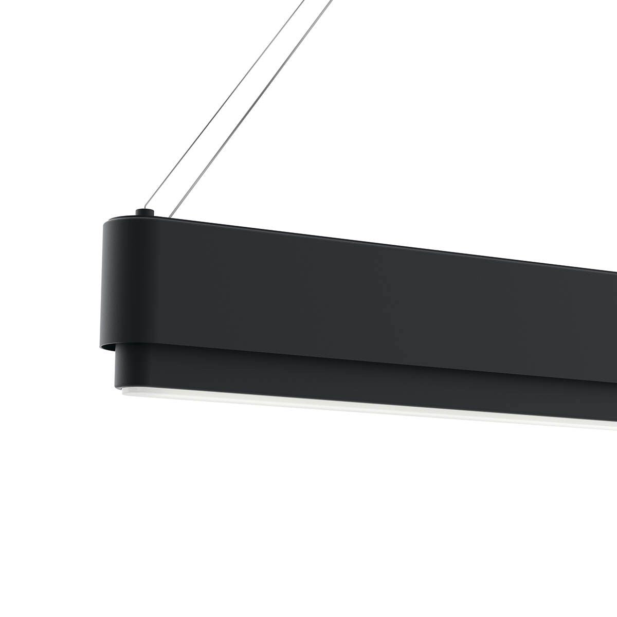 Walman 35 in. LED Chandelier Matte Black finish