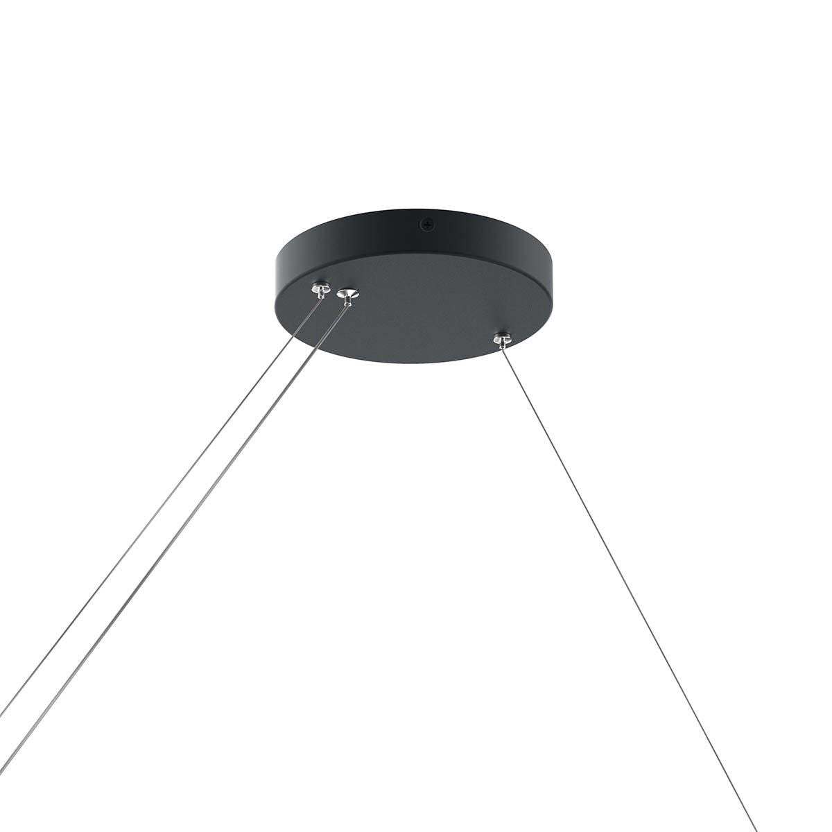 Walman 35 in. LED Chandelier Matte Black finish - Bees Lighting