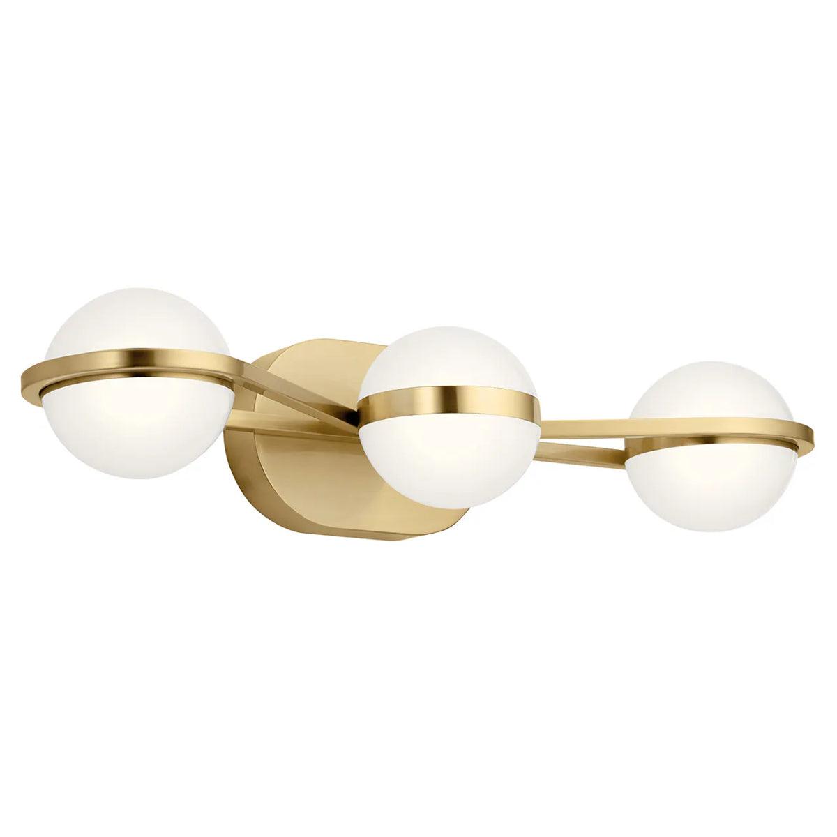 Breffin 24 In 3-Lights LED Bathroom Vanity Light, Gold Finish - Bees Lighting