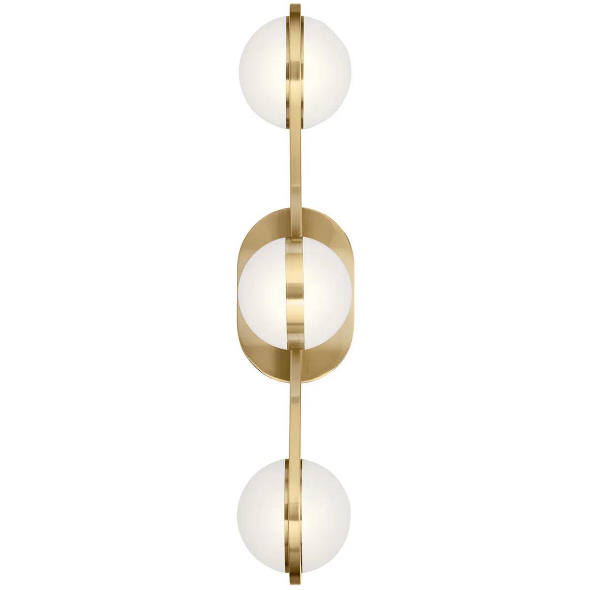 Breffin 24 In 3-Lights LED Bathroom Vanity Light, Gold Finish - Bees Lighting