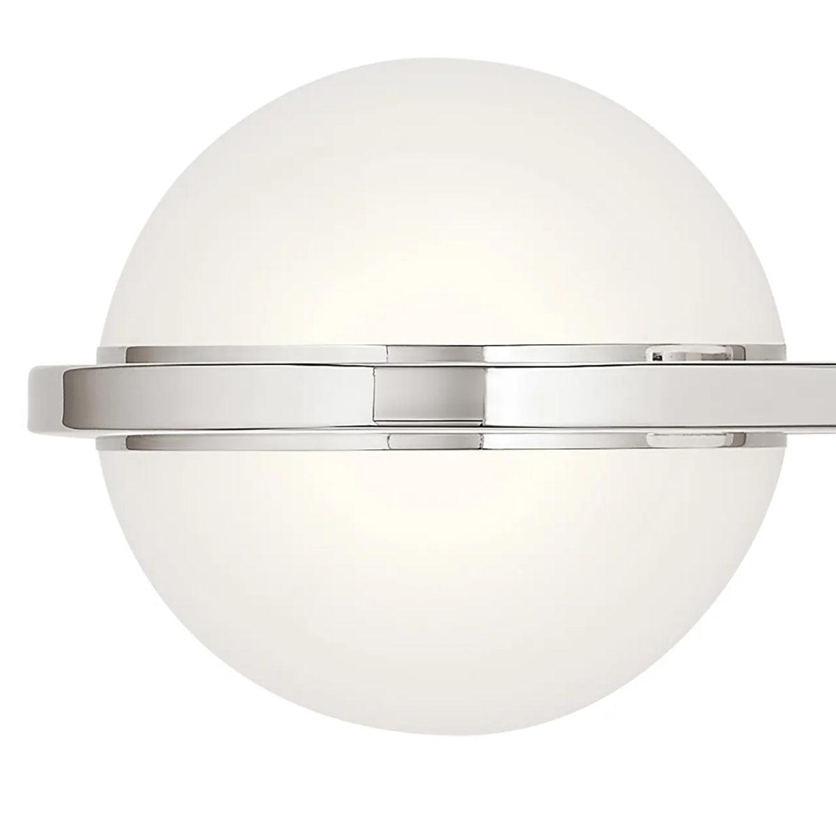 Breffin 30 In 4-Lights LED Bathroom Vanity Light, Silver Finish - Bees Lighting