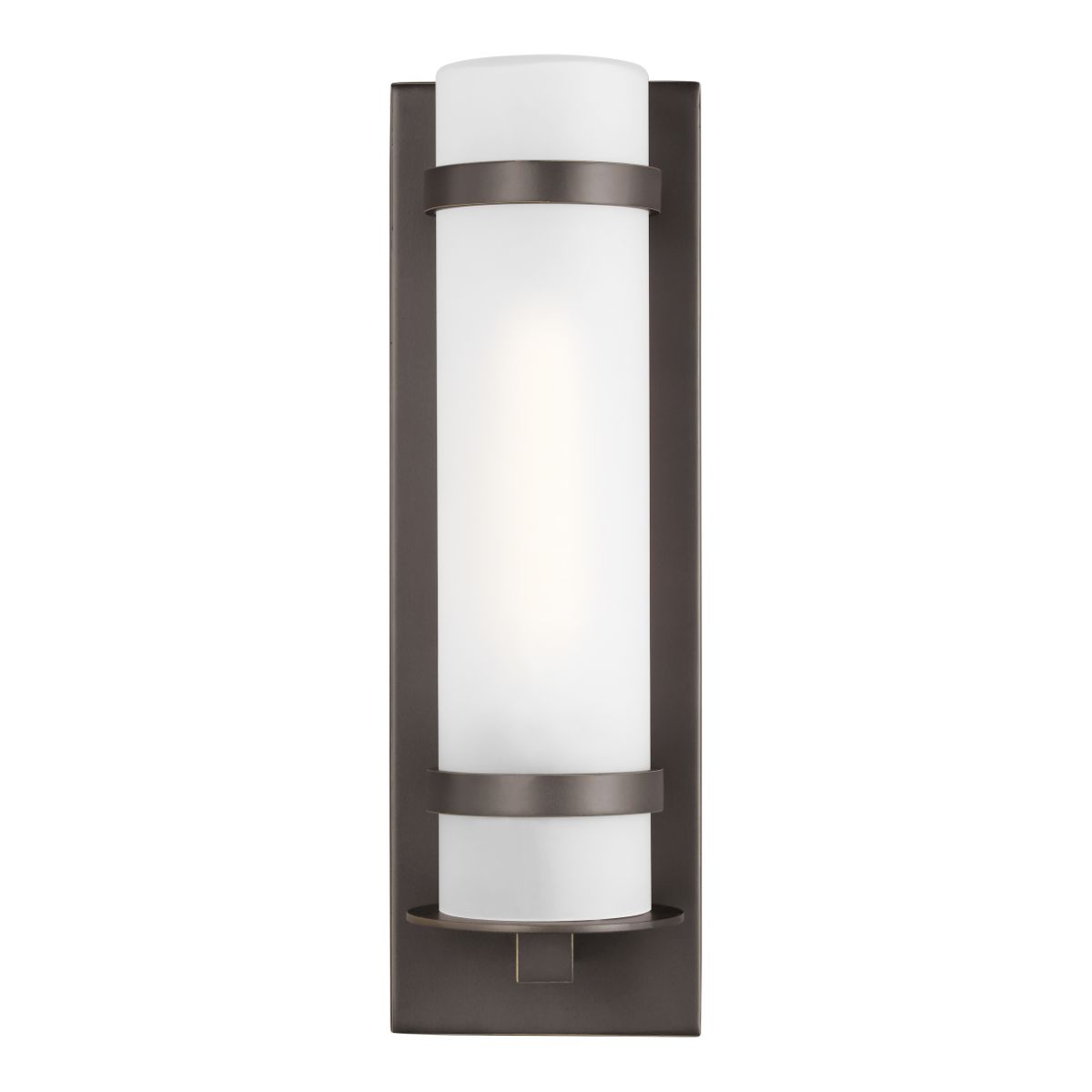 Alban 14 In. Cylindrical Outdoor Wall Sconce Bronze Finish - Bees Lighting