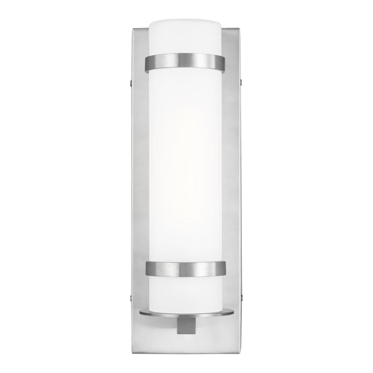 Alban 14 In. CylIn.drical LED Outdoor Wall Sconce Aluminum Finish - Bees Lighting