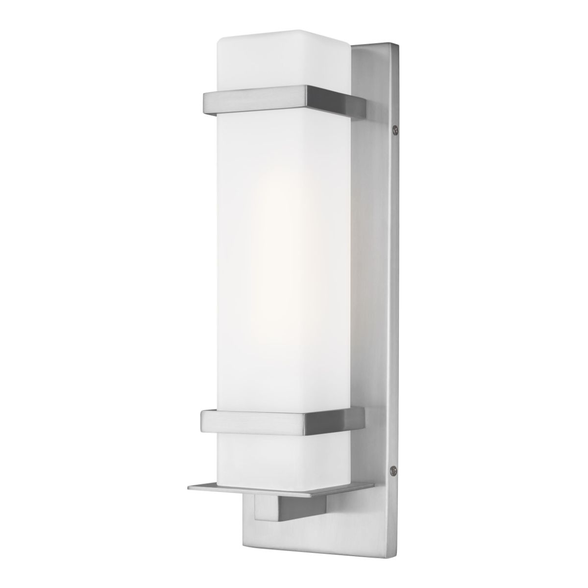 Alban 14 In. Rectangular Outdoor Wall Sconce Aluminum Finish - Bees Lighting