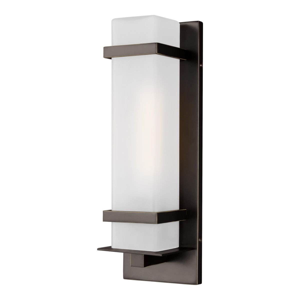 Alban 14 In. Rectangular Outdoor Wall Sconce Bronze Finish - Bees Lighting