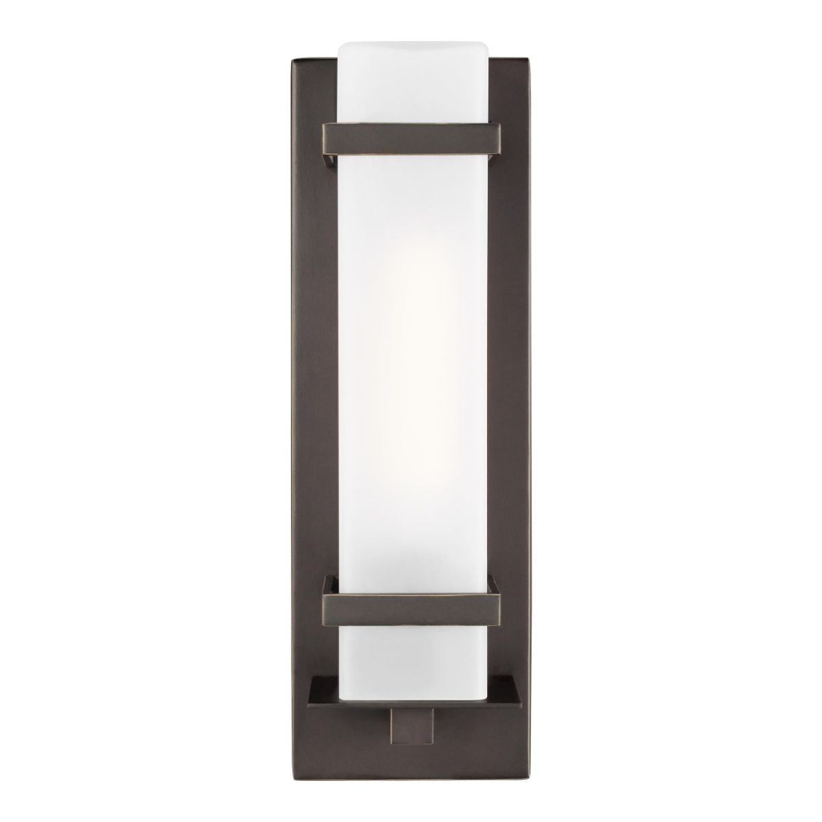 Alban 14 In. Rectangular Outdoor Wall Sconce Bronze Finish