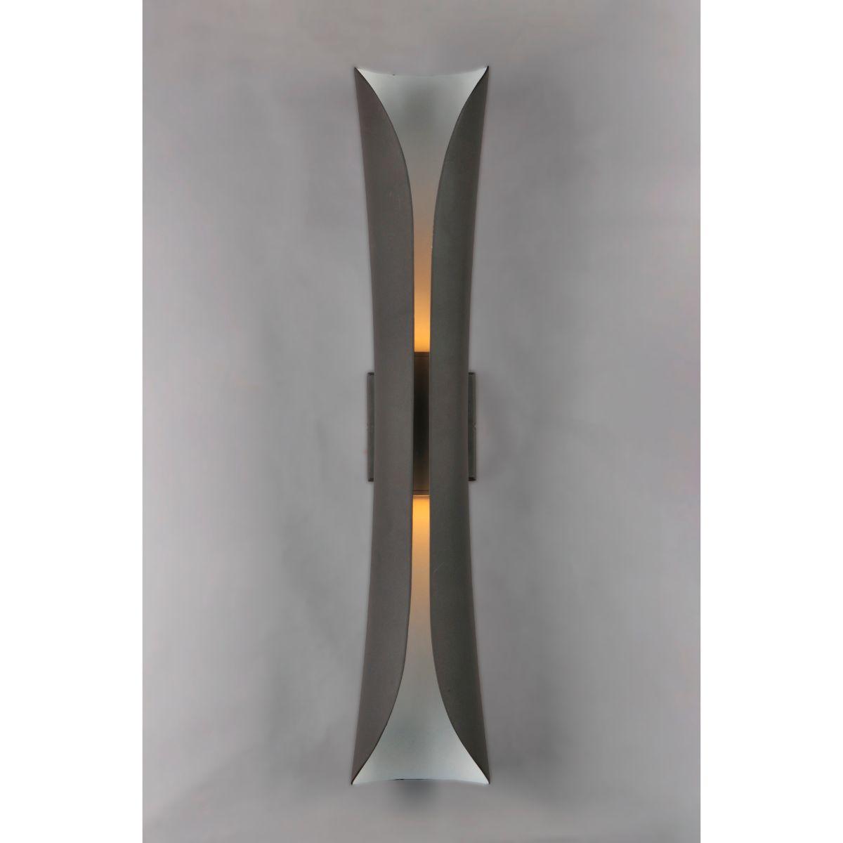 Scroll 30 In. LED Outdoor Wall Sconce 1540 Lumens Satin Nickel - Bees Lighting