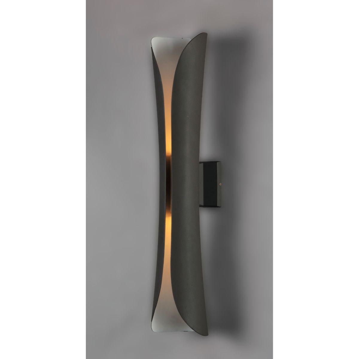 Scroll 30 In. LED Outdoor Wall Sconce 1540 Lumens Satin Nickel - Bees Lighting