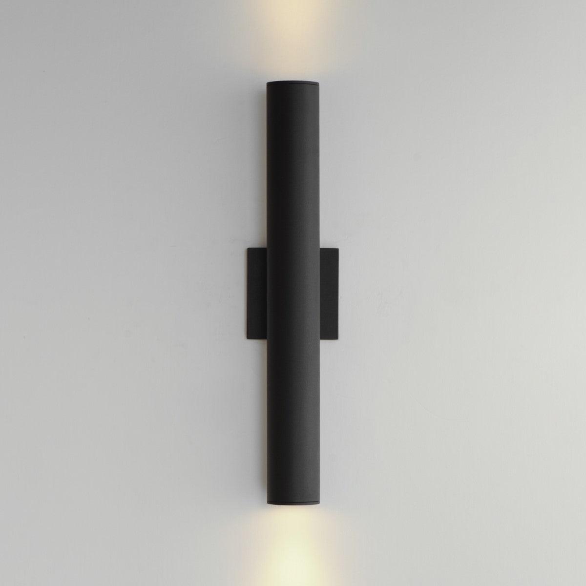 Calibro 20 in. LED Outdoor Wall Light 120-277V, 3000K Black - Bees Lighting