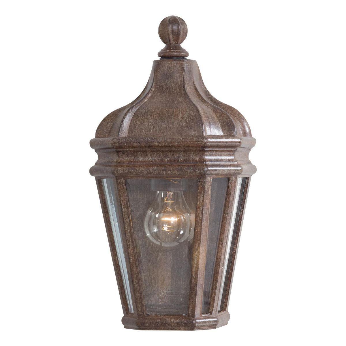 Harrison 15 in. Outdoor Wall Lantern Vintage Rust Finish - Bees Lighting