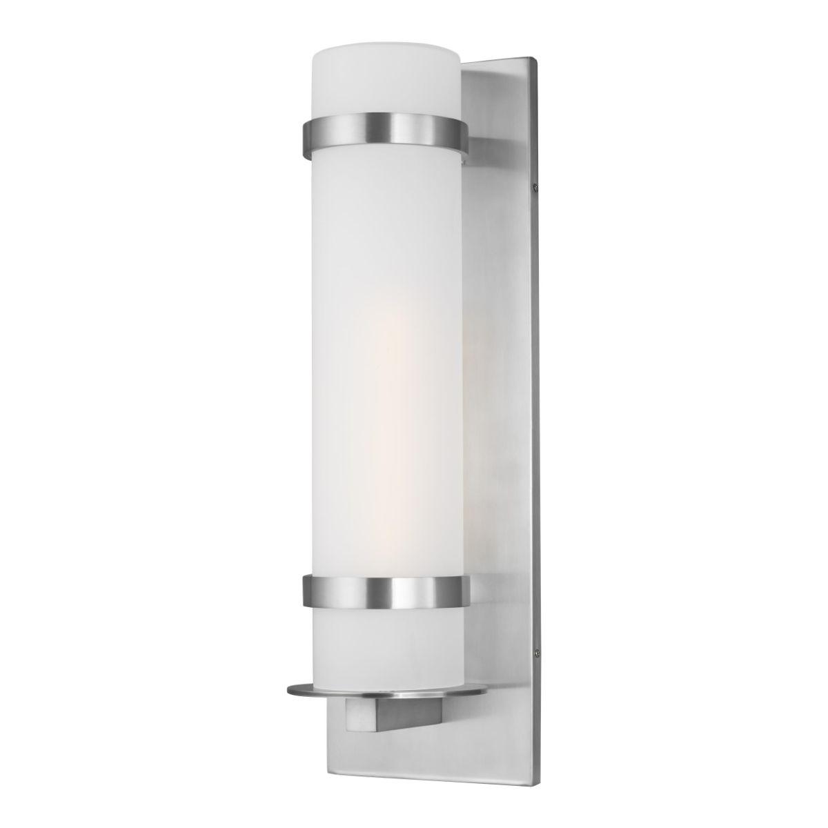 Alban 25 In. Cylindrical LED Outdoor Wall Sconce Aluminum Finish - Bees Lighting