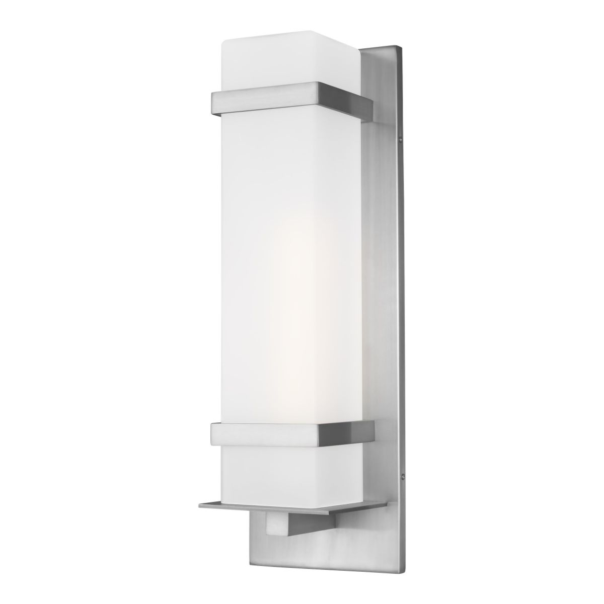 Alban 25 In. Rectangular Outdoor Wall Sconce Aluminum Finish