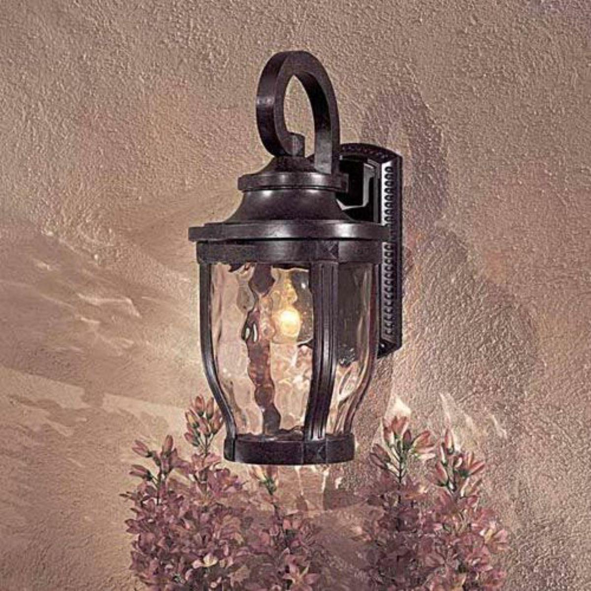 Merrimack 12 in. Outdoor Wall Lantern Corona Bronze Finish - Bees Lighting