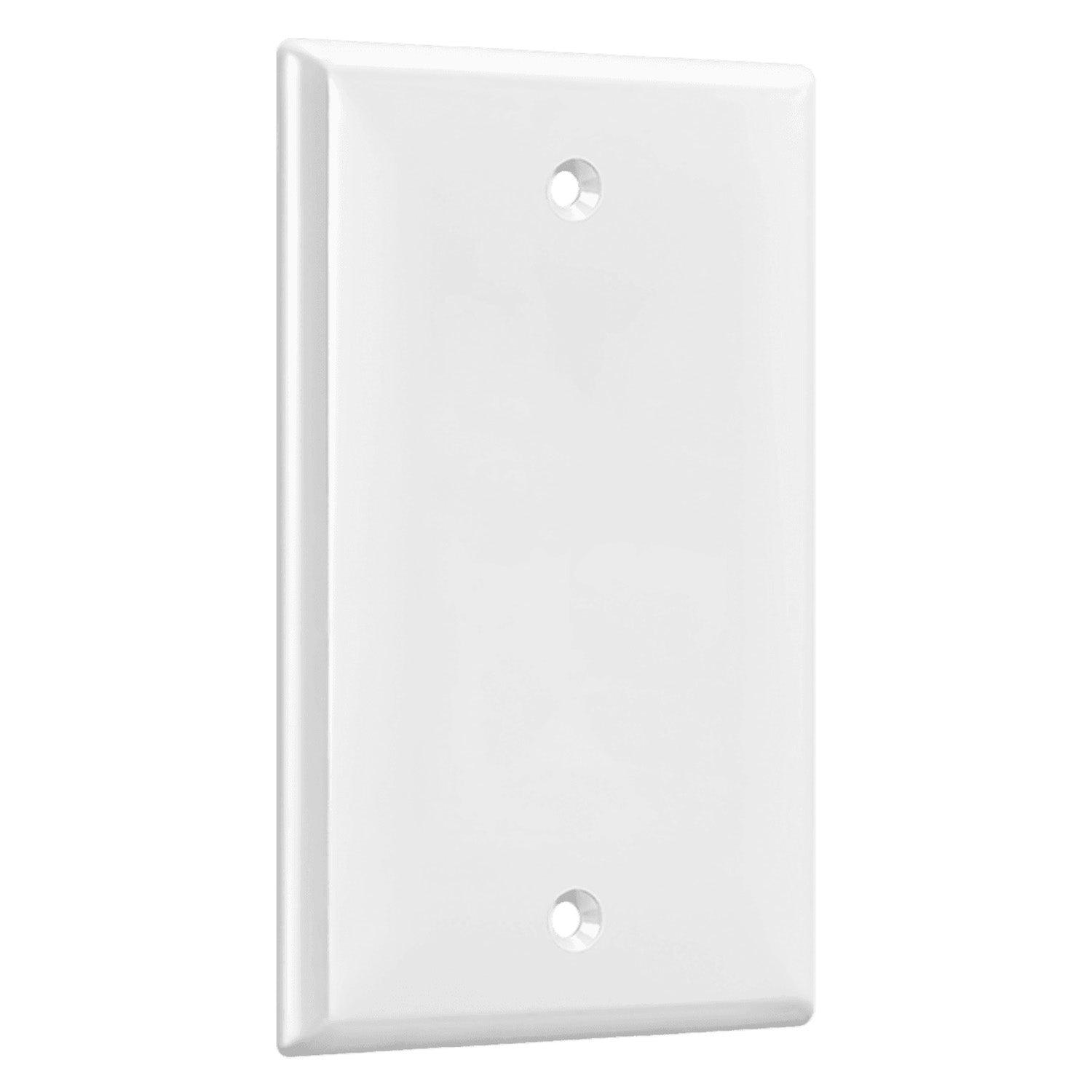 1-Gang Blank Wall Plate White - Bees Lighting