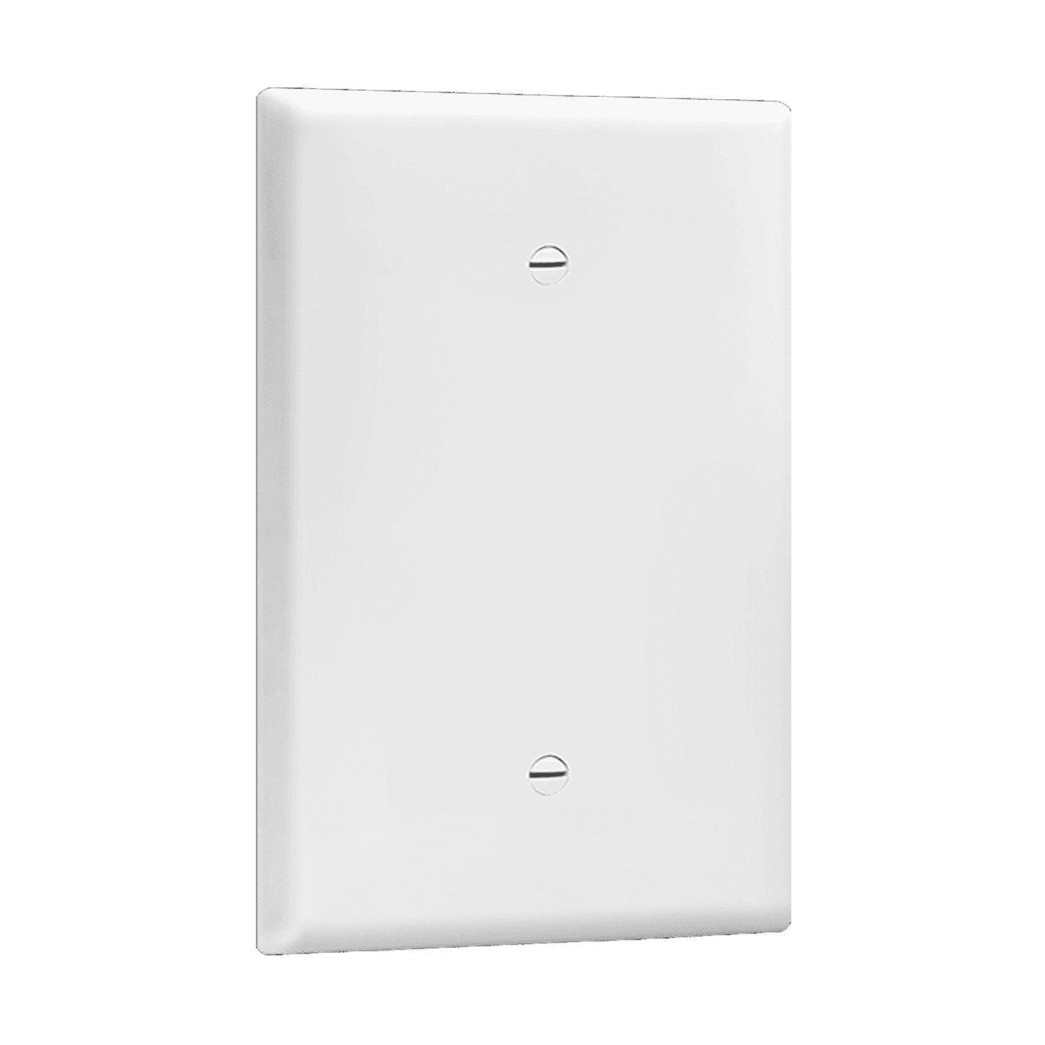 1-Gang Oversized Blank Wall Plate White - Bees Lighting