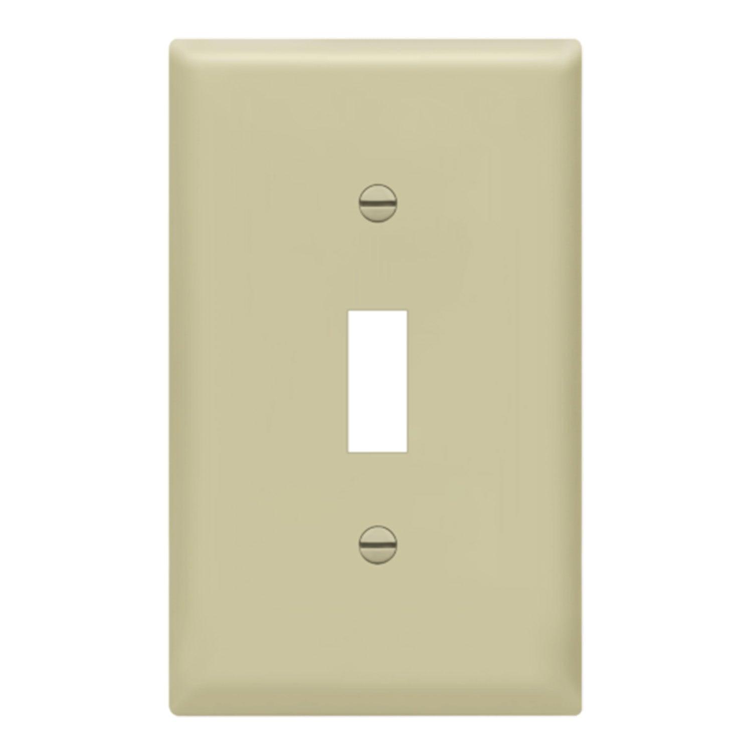 1-Gang Toggle Wall Plate Ivory - Bees Lighting