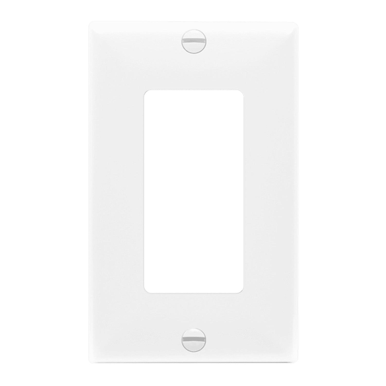 1-Gang Decorator Rocker Wall Plate White - Bees Lighting