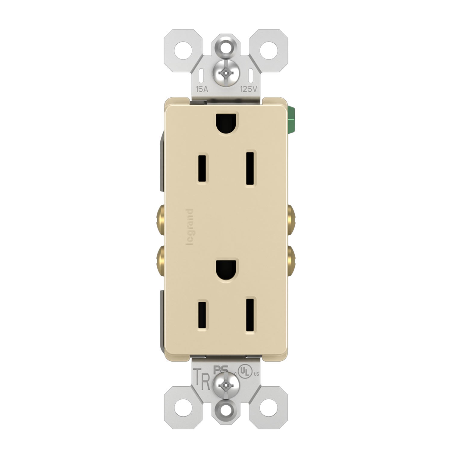 radiant 15A Tamper-Resistant Outlet, Ivory