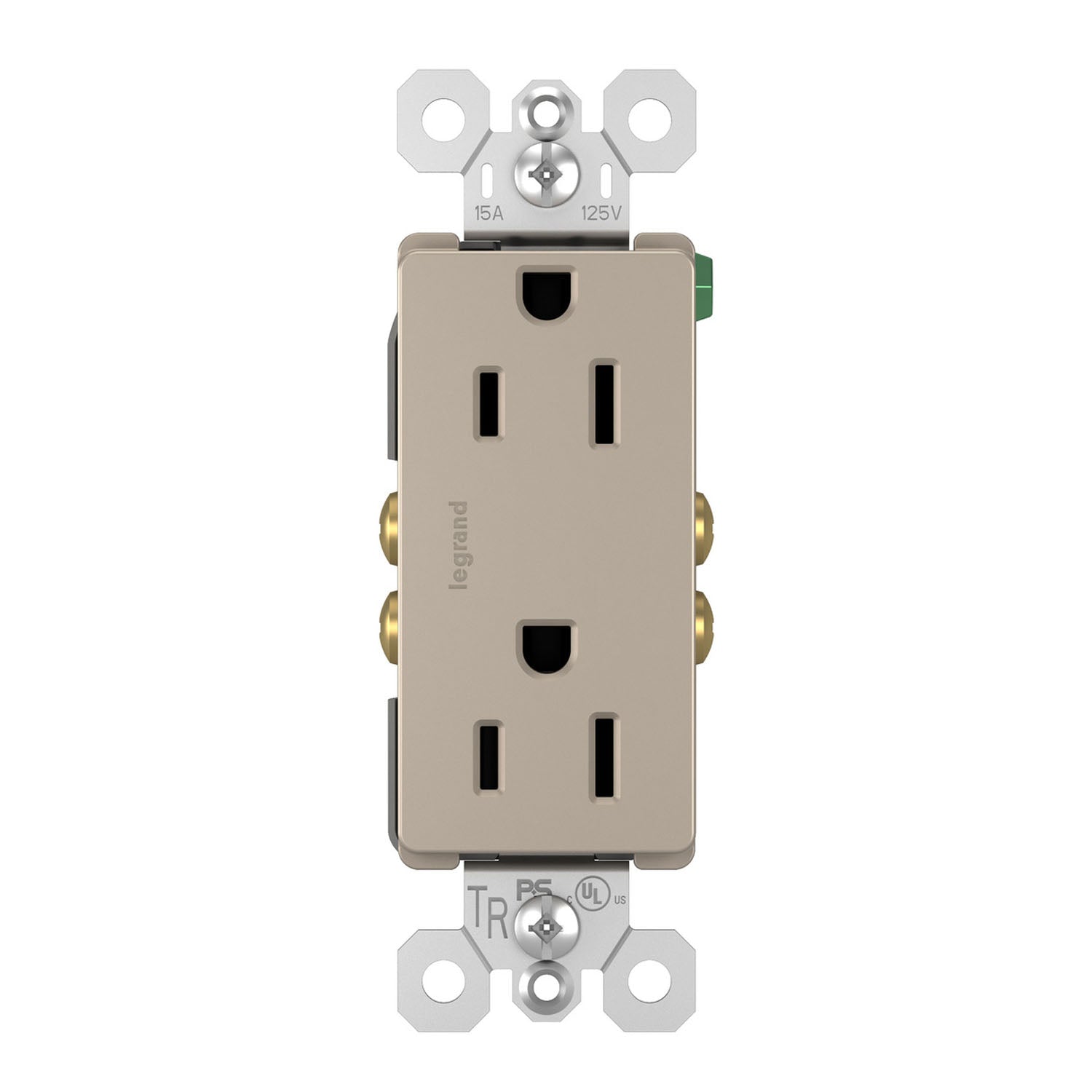 radiant 15A Tamper-Resistant Outlet, Nickel