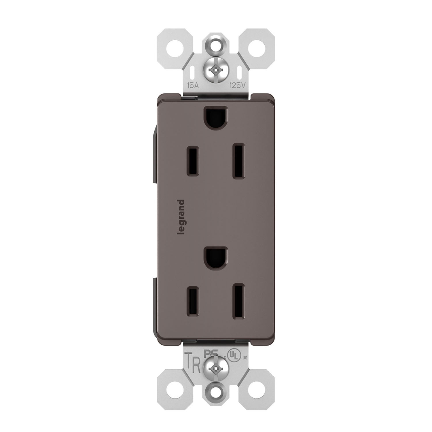 radiant 15A Tamper-Resistant Outlet, Brown