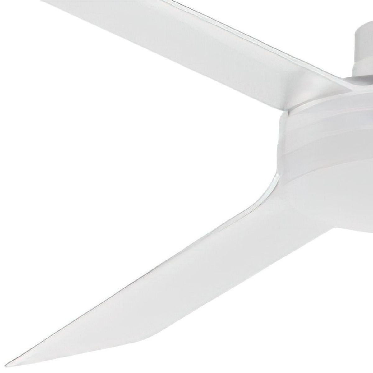 Ultra Slim 52 Inch Matte White Outdoor Ceiling Fan with Wall Control - Bees Lighting