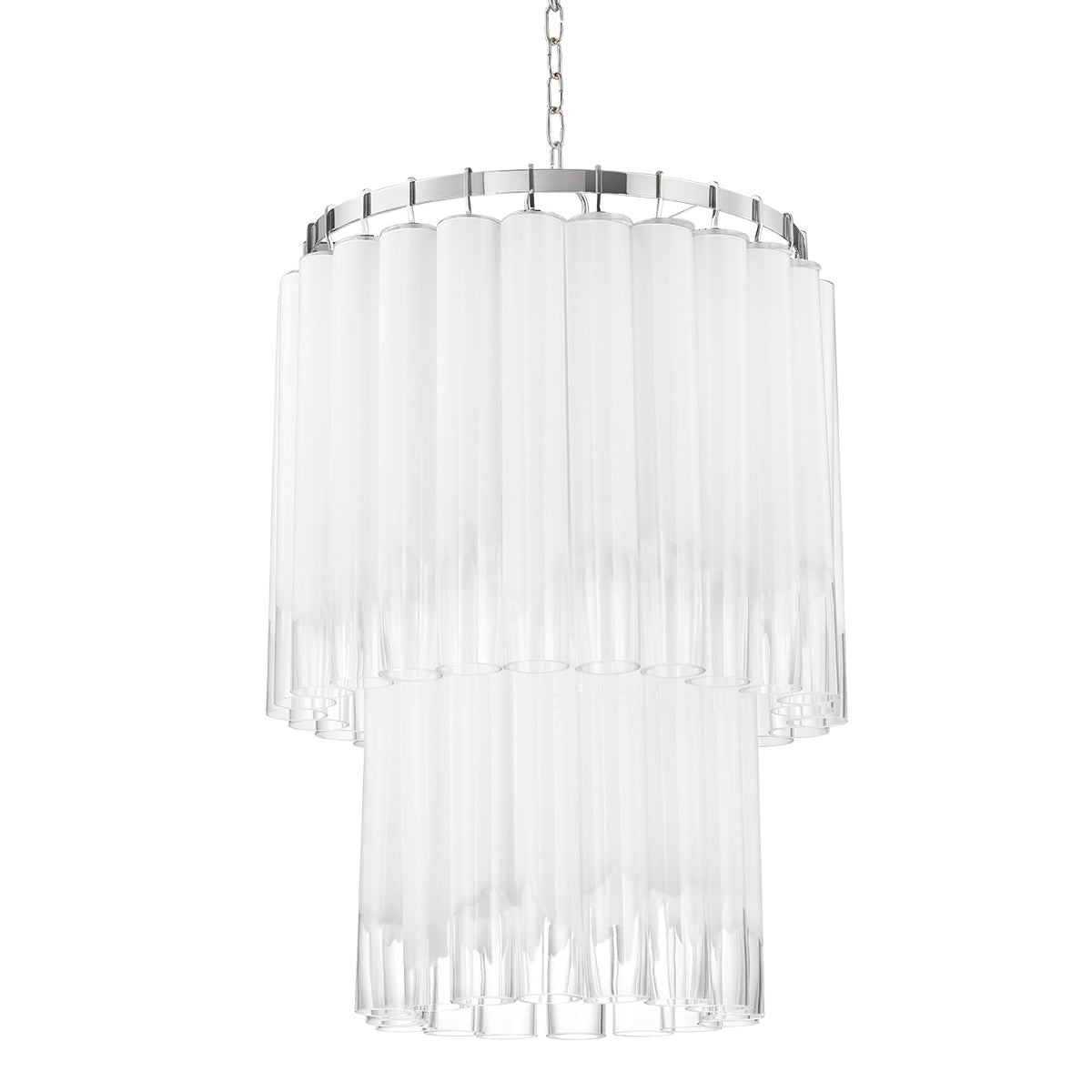 Tyrell 36" 9 Lights Chandelier Polished Nickel Finish