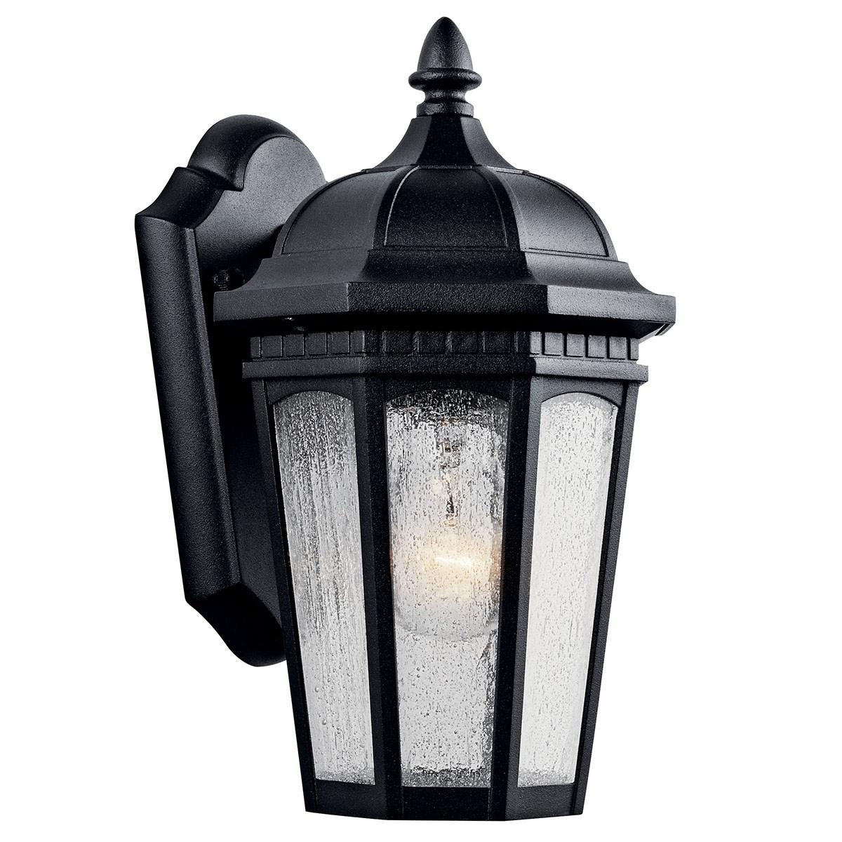 Courtyard 11 in. Outdoor Wall Light Black Finish