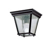 7 in. Outdoor Flush Mounts Black Finish - Bees Lighting