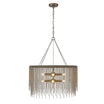 Cleo 8 lights 24 in. Chandelier Rubbed Bronze Finish - Bees Lighting