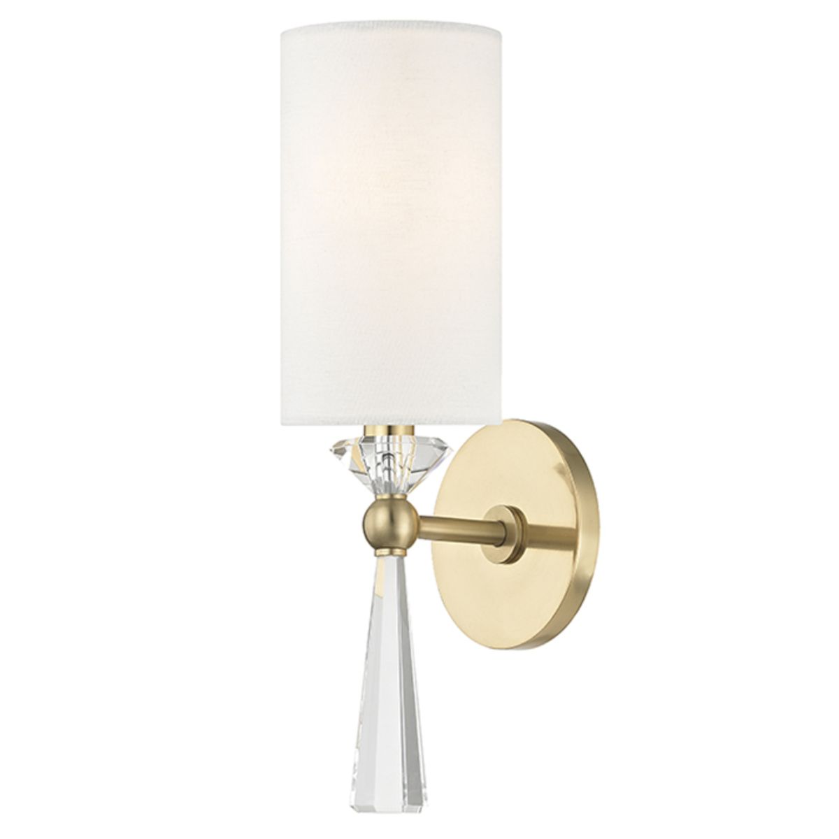 Birch 15 in. Armed Sconce Brass finish