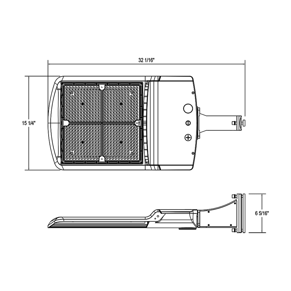 LED Pole Light, 375W, 60000 Lm, 30K/40K/50K, 480V