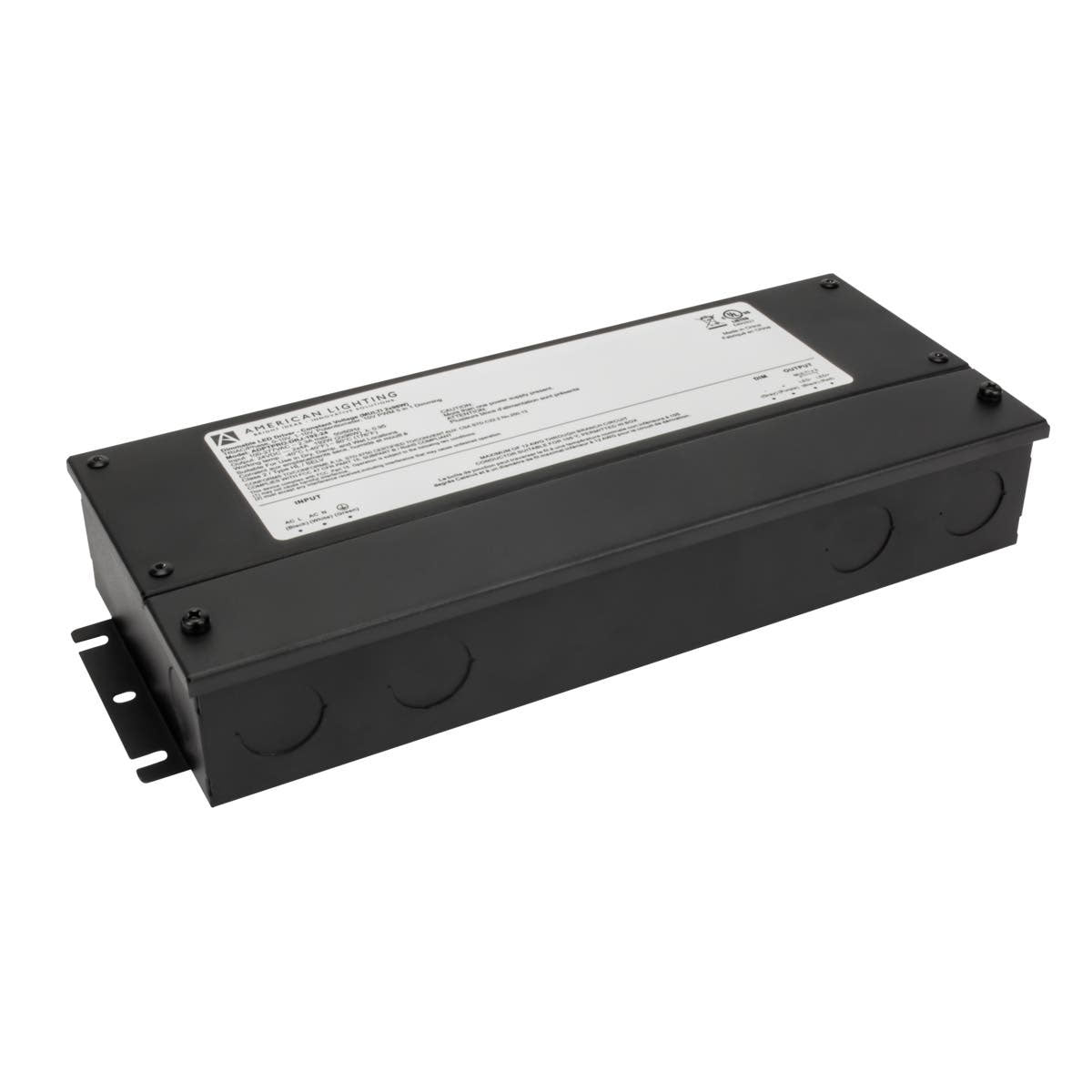 Adaptive 192 Watts, 24VDC LED Driver, ELV, MLV and Triac Dimming, Class 2, 120-277V