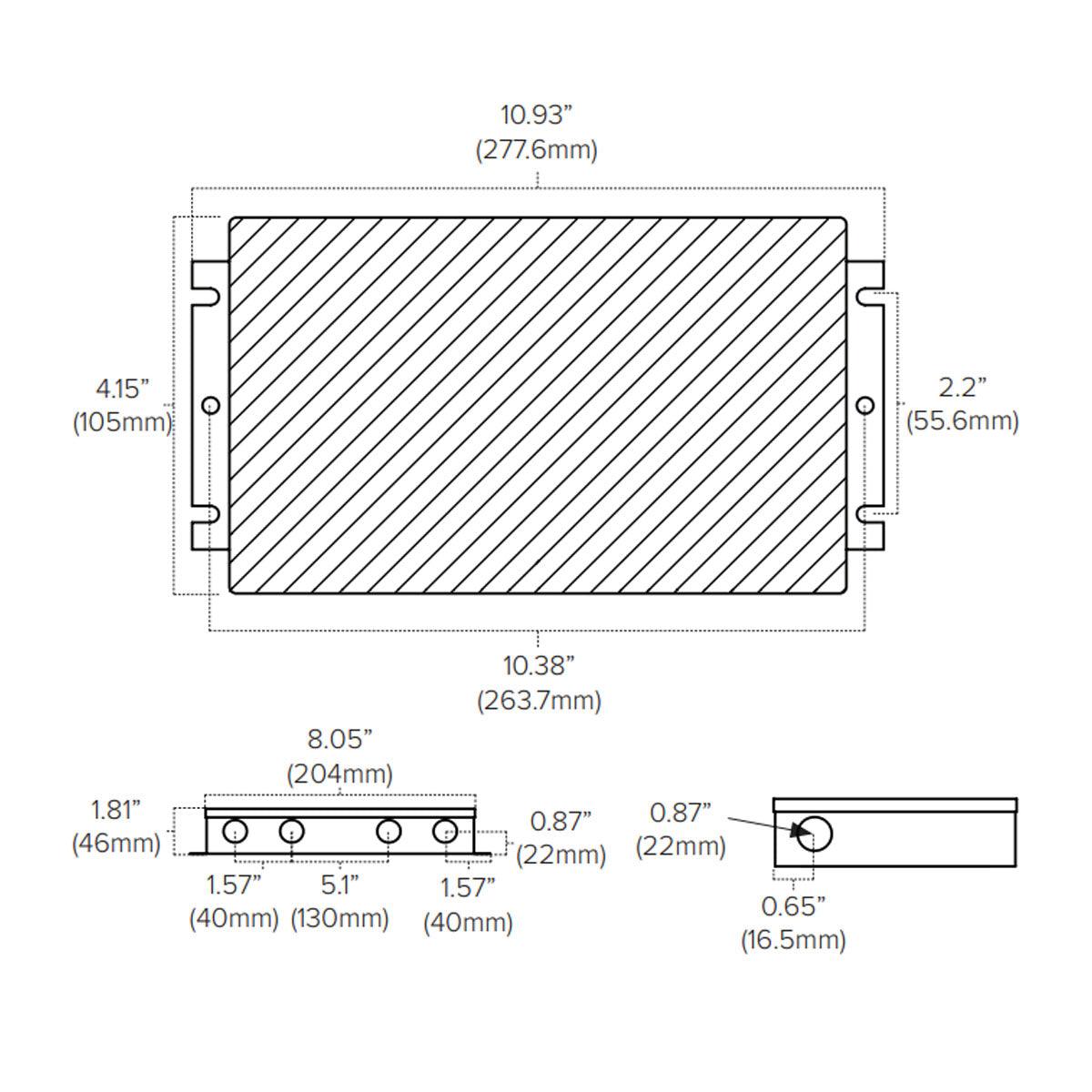 Adaptive 192 Watts, 24VDC LED Driver, ELV, MLV and Triac Dimming, Class 2, 120-277V - Bees Lighting