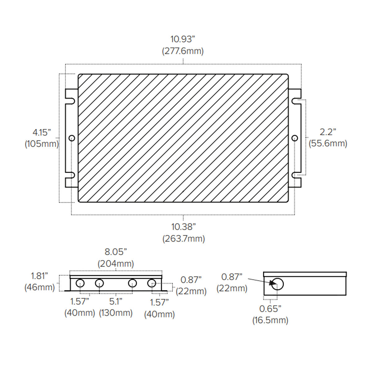 Adaptive 192 Watts, 24VDC LED Driver, ELV, MLV and Triac Dimming, Class 2, 120-277V