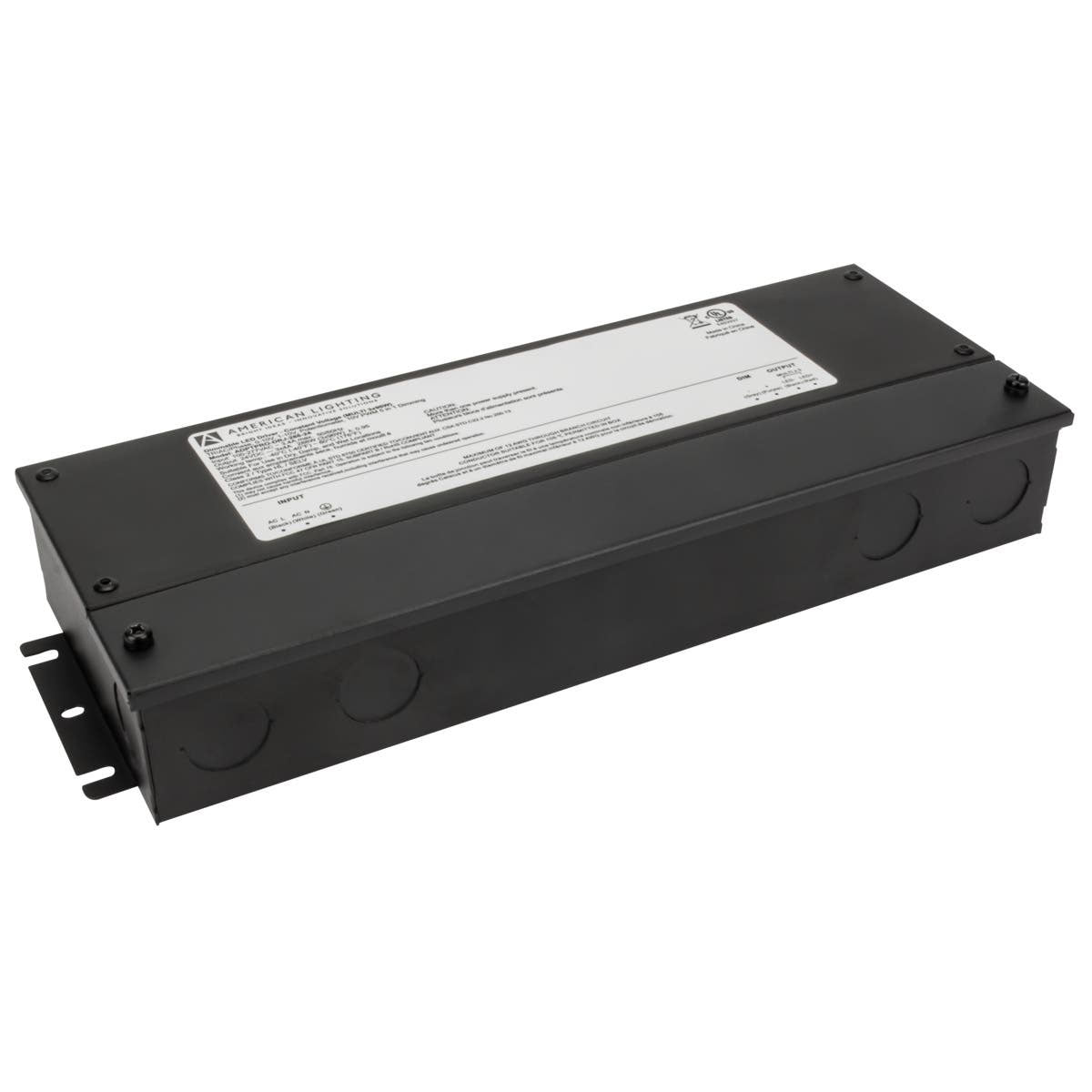 Adaptive 288 Watts, 24VDC LED Driver, ELV, MLV and Triac Dimming, Class 2, 120-277V