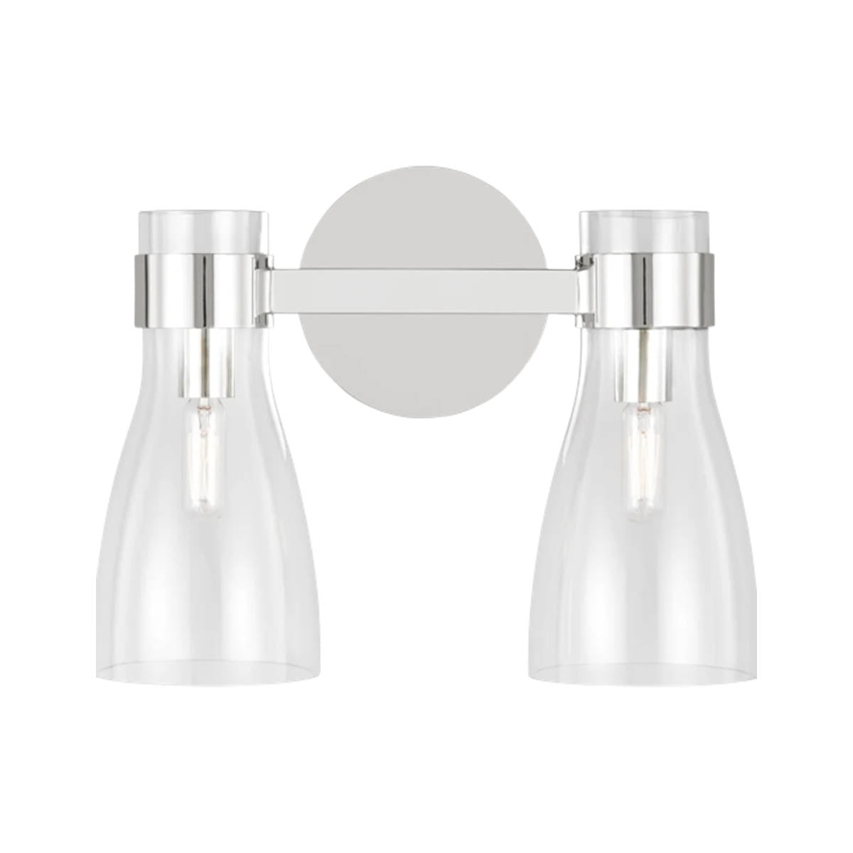 Moritz 15 in. 2 Lights Vanity Light Polished Nickel Finish