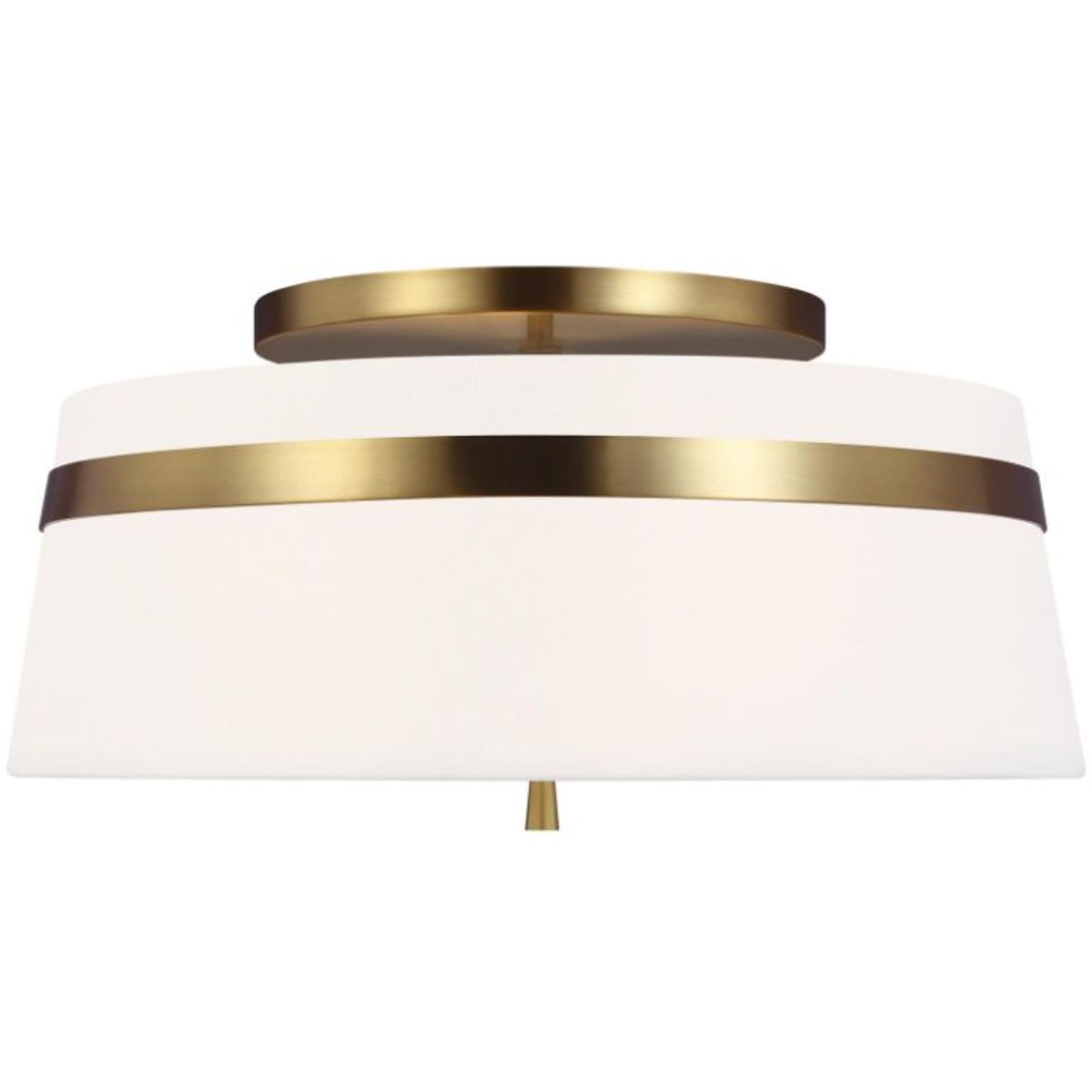 Cordtlandt 19 in 3 Lights Semi Flush Mount Light Brass finish